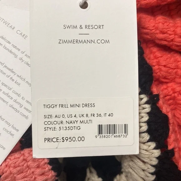 ZIMMERMANN Tiggy Frill crochet-knit cotton mini dress - Picture 12 of 12